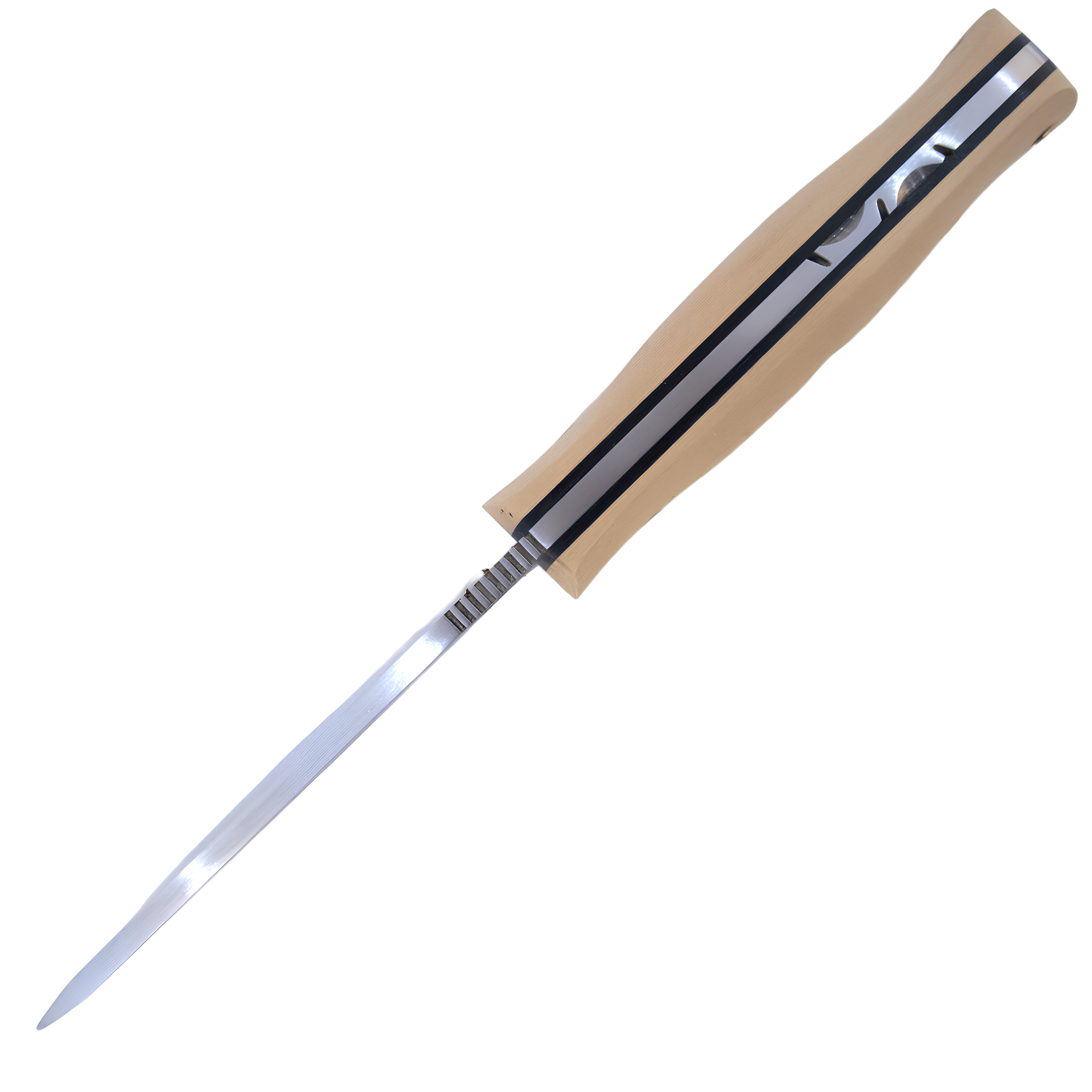 Kam Knife - A10 - N690 Steel - White Handle - Fixed Blade