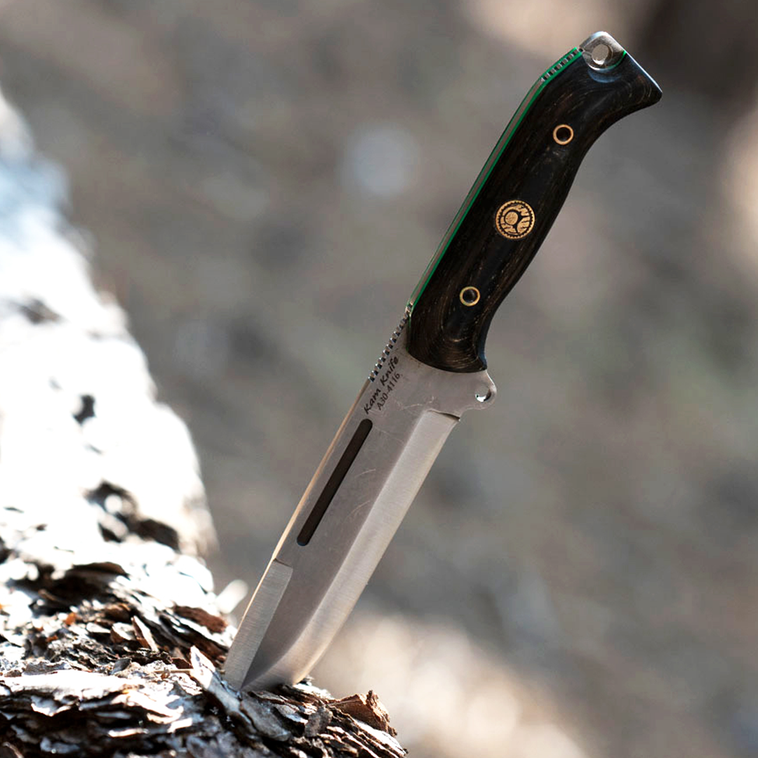 Kam Knife – A30 4116 Steel Black Handle Tactical Fixed Blade