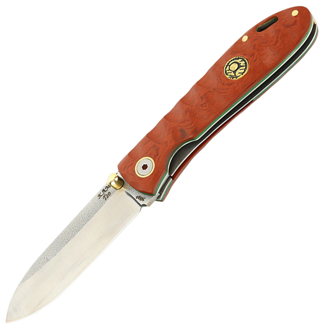 Kam Knife - T20 N690 Steel Red Inlay Handle Pocket Knife