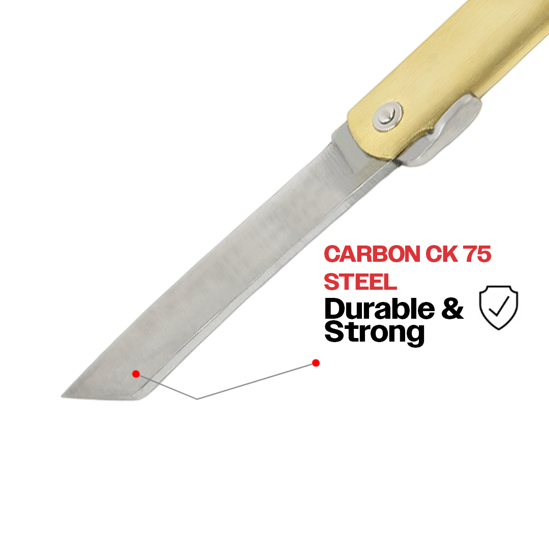 Kam Knife – Higo Knife CK75 Carbon Steel; Camping Knife with 3.14